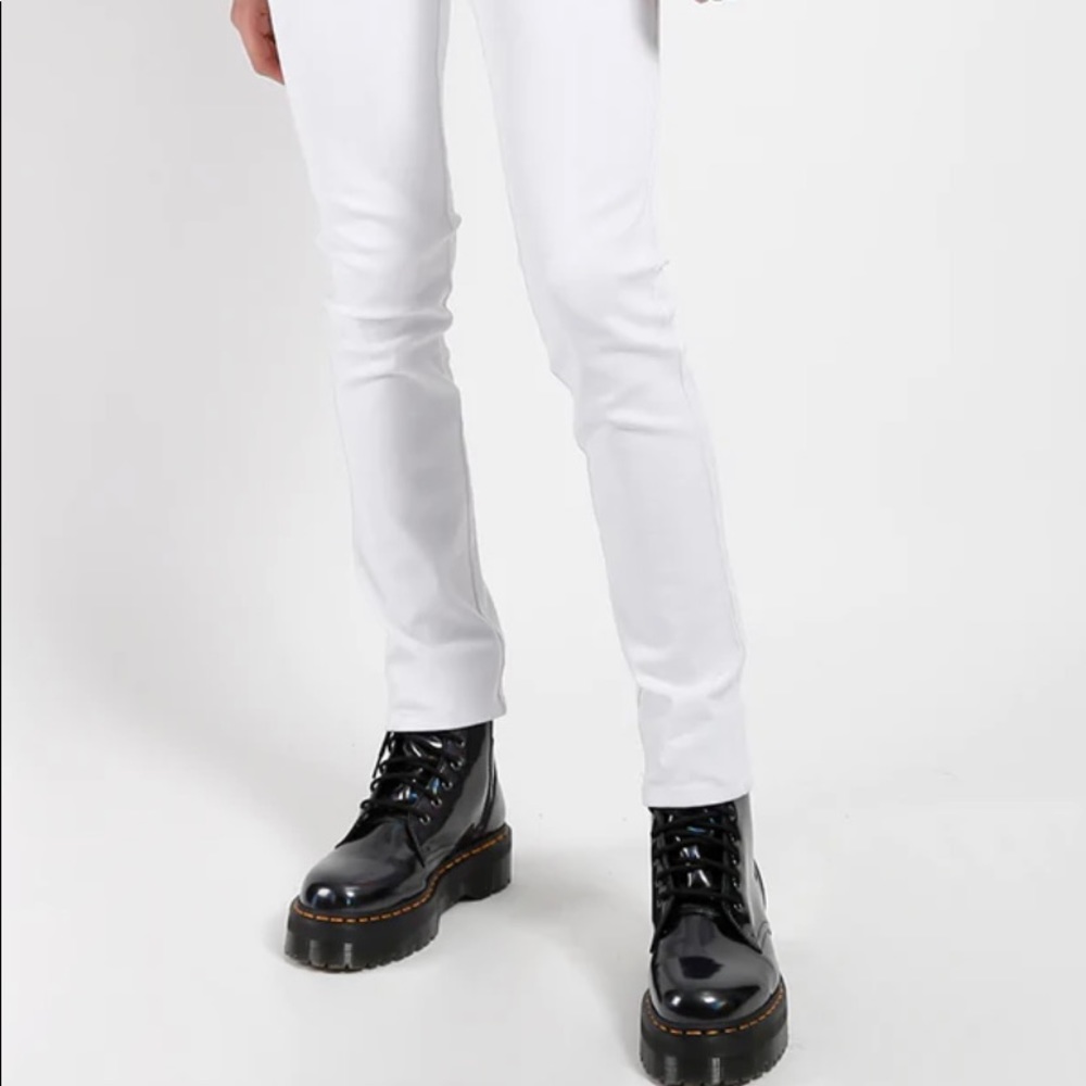 Tripp NYC / Trash & Vaudeville Men’s Skinny White Stretch Jeans